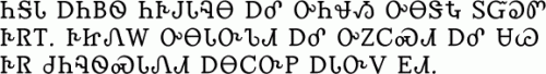 Original Cherokee syllabary