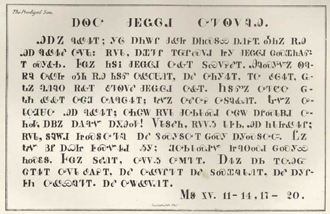 Original Cherokee syllabary