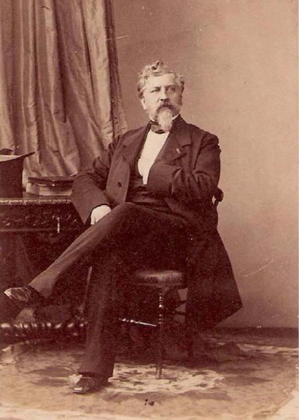Жорж Дантес-Геккерн, убийца Пушкина. Визит-портрет. Фотография. 1860-е.